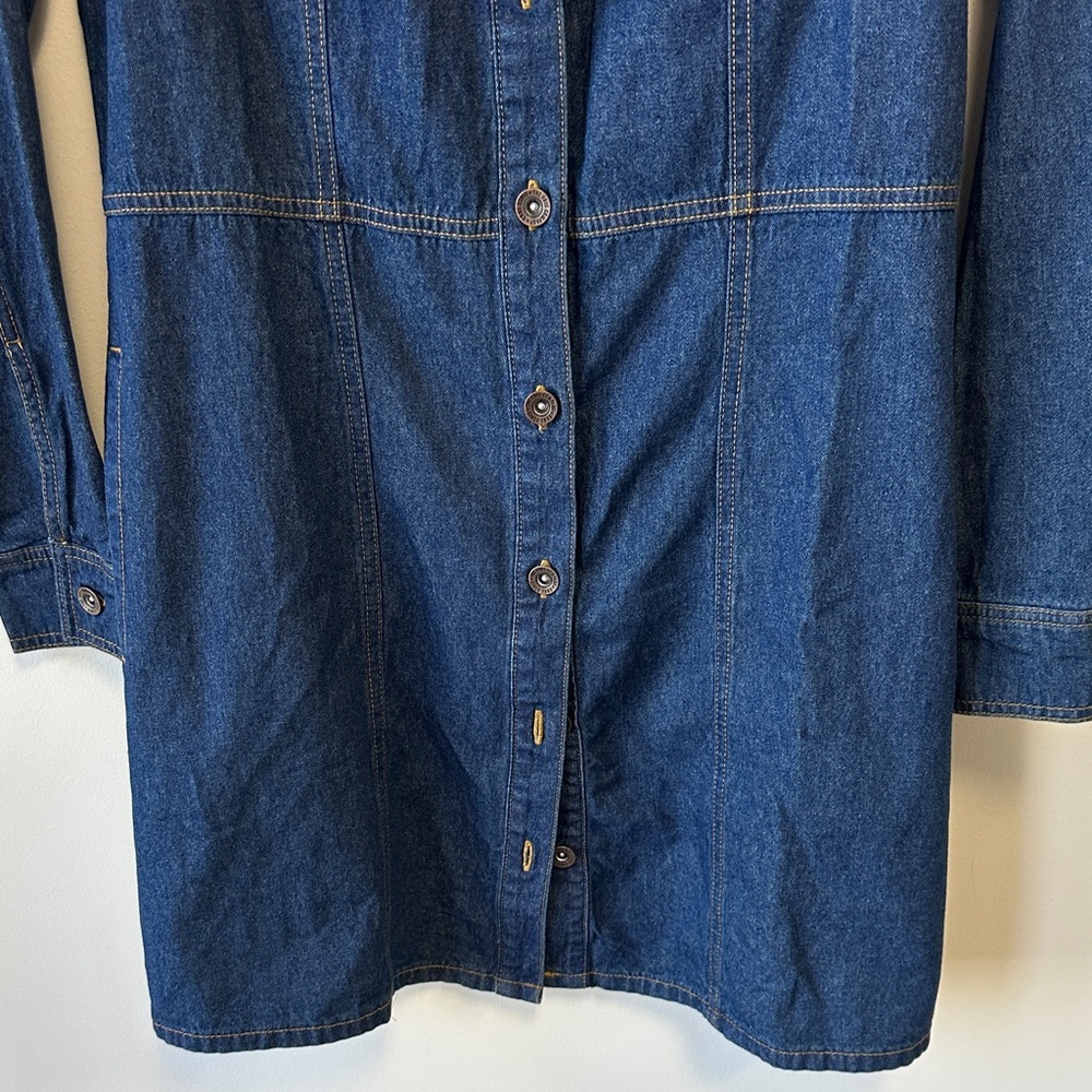 Frye Sz Small Denim Dress / Jacket • NWOT! - Picture 3 of 13